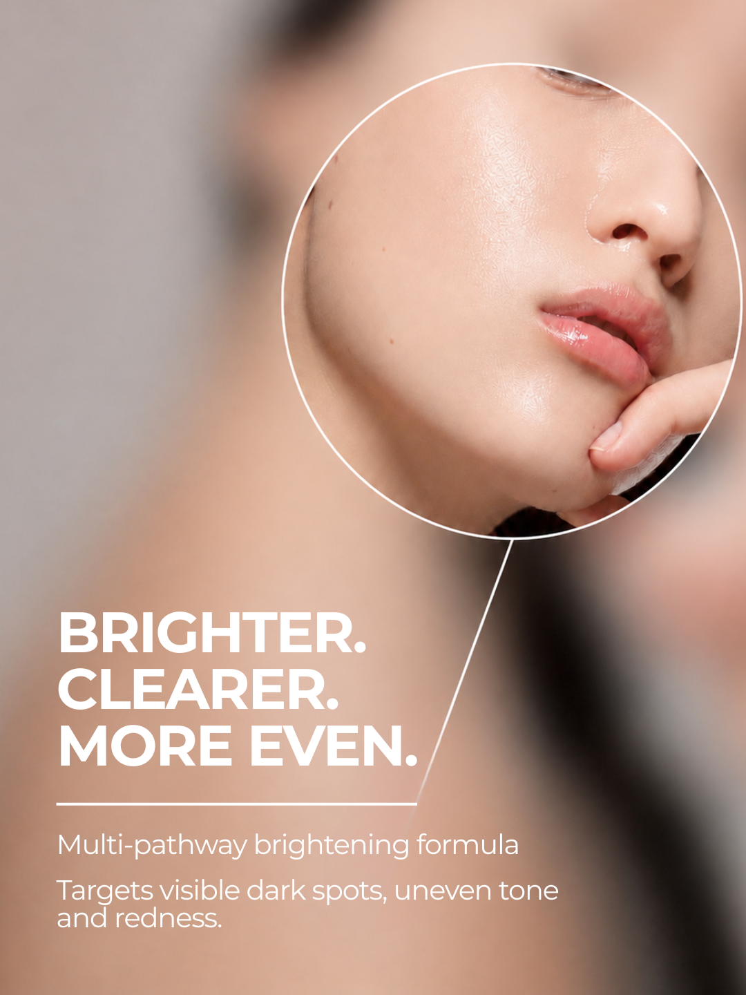 28N B⁶ multi-pathway brightening serum targeting visible dark spots, uneven skin tone and redness for brighter-looking skin