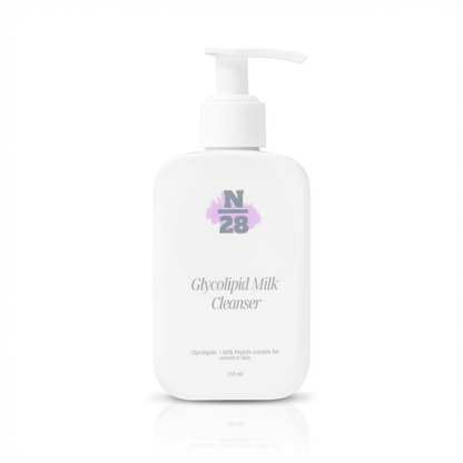 28N Glycolipid Milk Cleanser for gentle daily cleansing of dry and sensitive skin