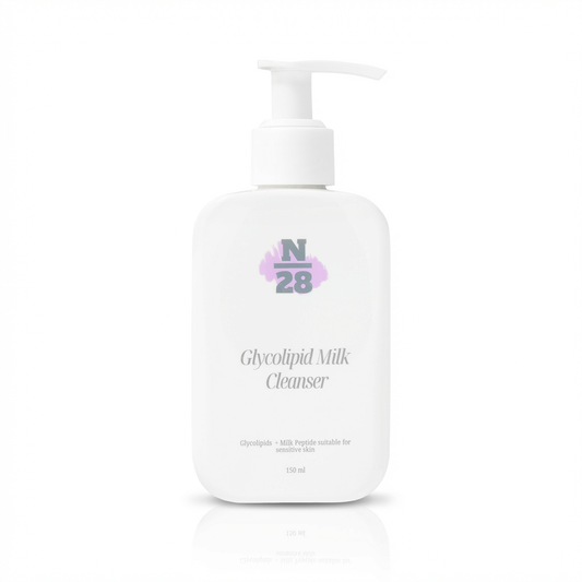 28N Glycolipid Milk Cleanser for gentle daily cleansing of dry and sensitive skin