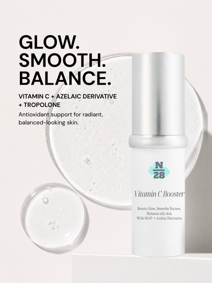 28N Vitamin C Booster with vitamin C derivative, azelaic acid derivative and Tropolone for glow, smoothness and oil balance