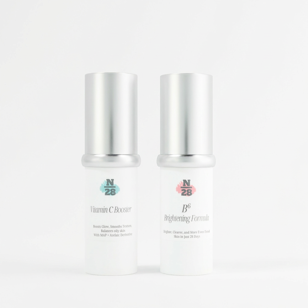 28N Brightening Duo 亮白双效组合，Vitamin C Booster and B6 Brightening Formula for radiant skin