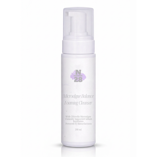 28N Microalgae Balance Foaming Cleanser 微藻平衡洁面慕斯，sebum control cleanser for oily and sensitive skin
